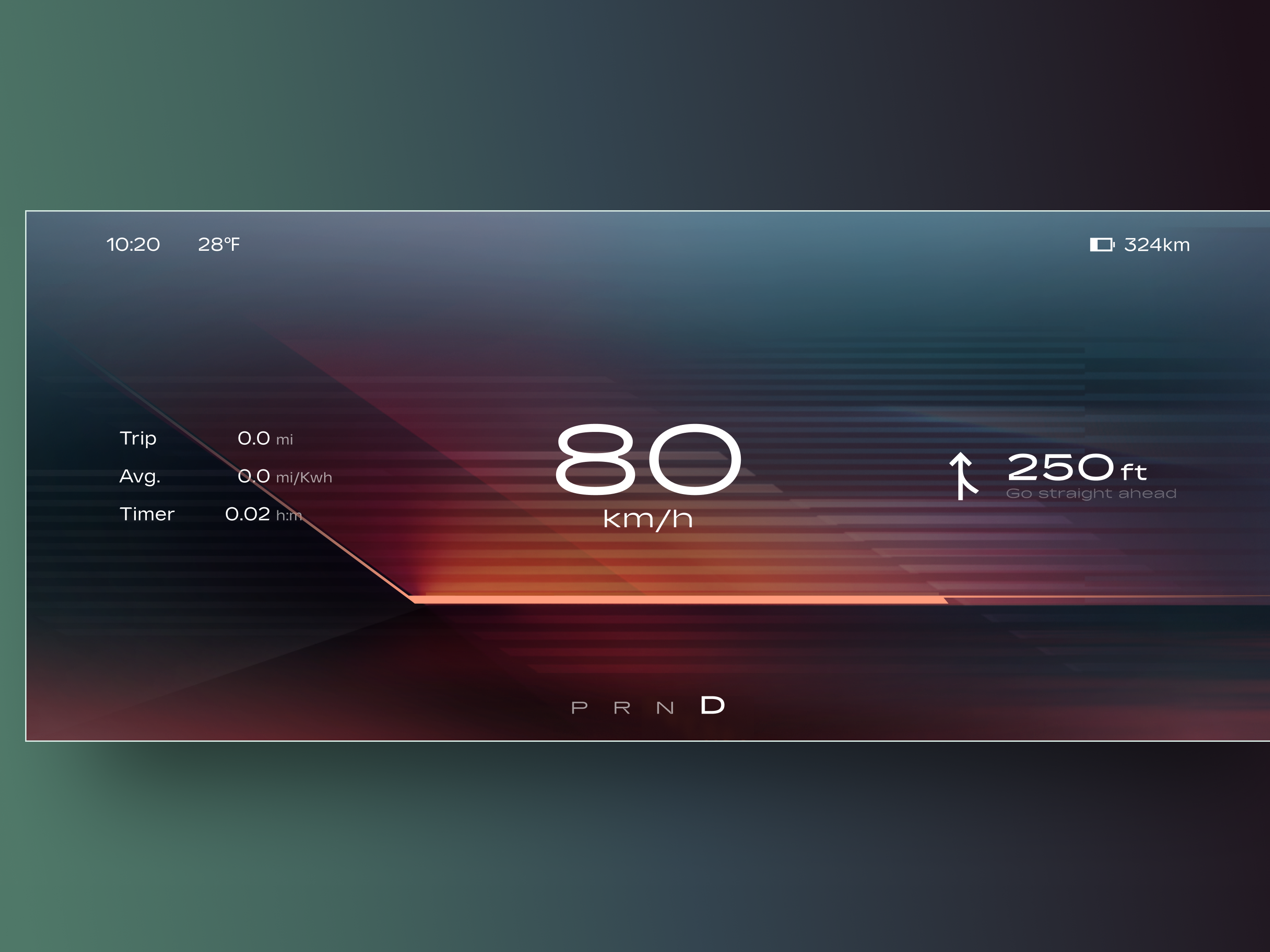 Cadillac dusk cluster graphics